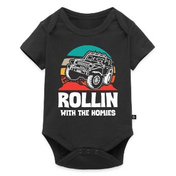 Jeeps Rollin avec The Homies - Body à manches courtes Premium Bébé - noir - Devant