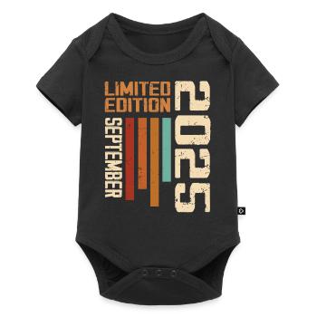 September 2025 Originelle Geschenkidee zum Geburtstag - Baby Premium Kurzarmbody - Schwarz - Vorne