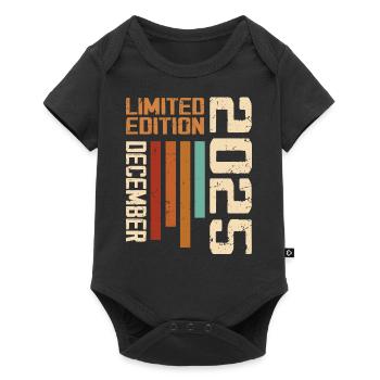 Dezember 2025 - 2025 Dezember - Baby Premium Kurzarmbody - Schwarz - Vorne