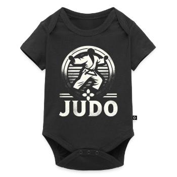 Judo Mastery Combat Emblem - Baby Premium short-sleeve bodysuit - black - Front