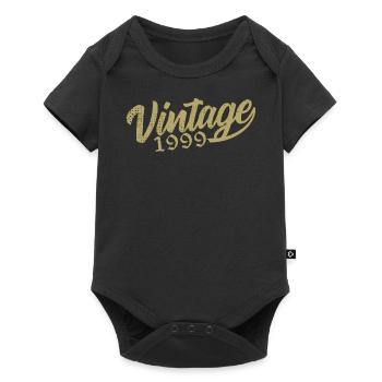 1999 Vintage 1999 Retro 1999 Birthday Gift - Baby Premium short-sleeve bodysuit - black - Front