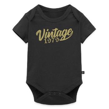 1979 Vintage 1979 Cadeau D'anniversaire 1979 Rétro - Body à manches courtes Premium Bébé - noir - Devant