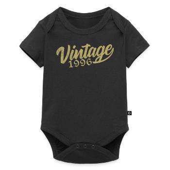 1996 Vintage 1996 Retro 1996 Birthday Gift - Baby Premium short-sleeve bodysuit - black - Front