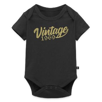 1969 Vintage 1969 Cadeau D'anniversaire 1969 Rétro - Body à manches courtes Premium Bébé - noir - Devant