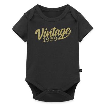 1959 Vintage 1959 Retro 1959 Birthday Gift - Baby Premium short-sleeve bodysuit - black - Front