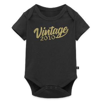 2010 Vintage 2010 Retro 2010 Birthday Gift - Baby Premium short-sleeve bodysuit - black - Front