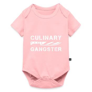 Chef comédien de gangster culinaire - Body à manches courtes Premium Bébé - rose - Devant