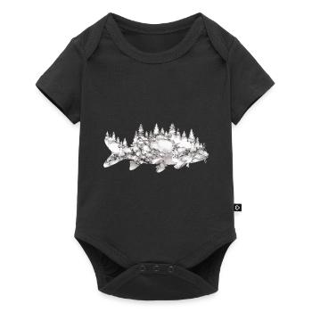angling - Baby Premium short-sleeve bodysuit - black - Front