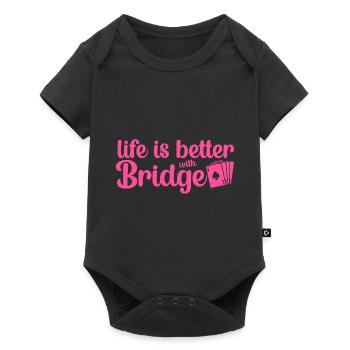 Bridge Player Girl Bridge Player Sayings Pink - Baby Premium short-sleeve bodysuit - black - Front