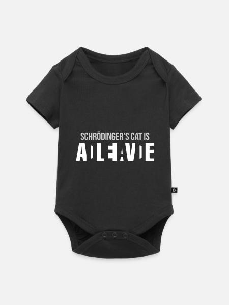 Schrödinger’s Cat Geek Geek cadeau drôle physique - Body à manches courtes Premium Bébé - noir