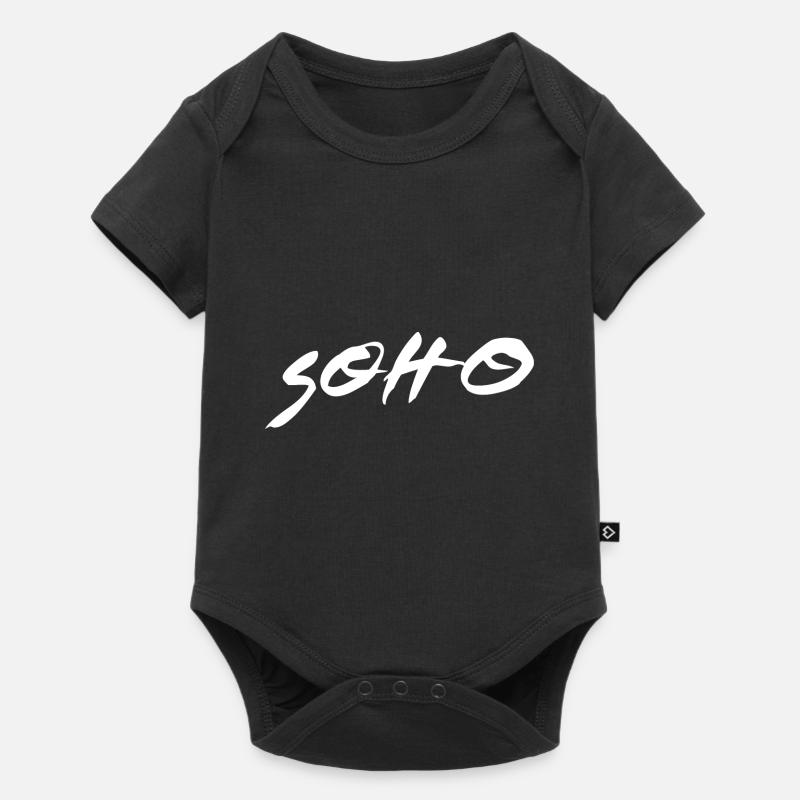 Design Soho en blanc - Body à manches courtes Premium Bébé - noir