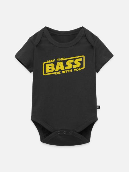 Que la basse soit avec toi Electro Party Techno EDM - Body à manches courtes Premium Bébé - noir