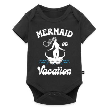 Mermaid on Vacation - Baby Premium Kurzarmbody - Schwarz - Vorne