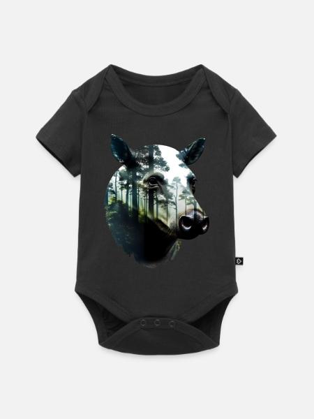 Tapir - Baby Premium Kurzarmbody - Schwarz
