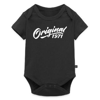Original 1971 Birthday Gift 1971 - Baby Premium short-sleeve bodysuit - black - Front