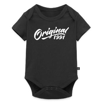 Original 1991 Birthday Gift 1991 - Baby Premium short-sleeve bodysuit - black - Front