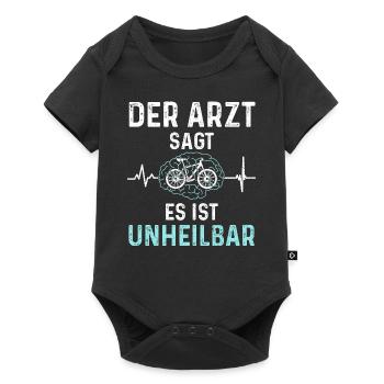 Der Arzt Sagt Es Ist Unheilbar Fahrrad - Fahrrad - Baby Premium Kurzarmbody - Schwarz - Vorne