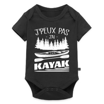 Je Peux Pas J'ai Kayak - Body à manches courtes Premium Bébé - noir - Devant