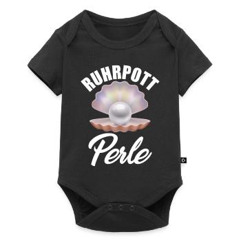 Ruhrpott Perle - Baby Premium Kurzarmbody - Schwarz - Vorne