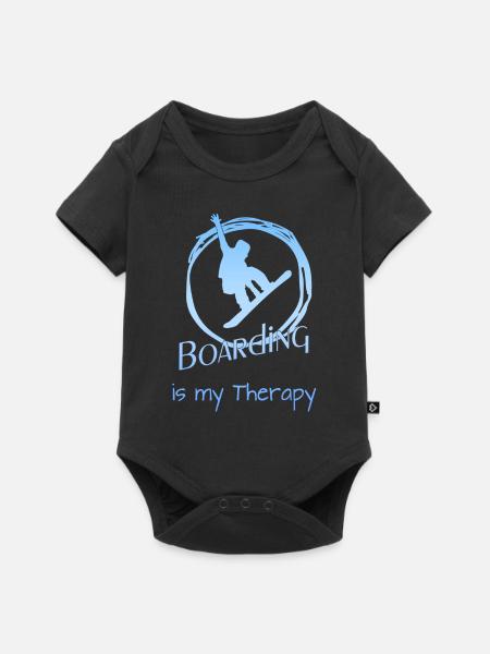 snowboard, Snowboarding, boarding - Baby Premium Kurzarmbody - Schwarz