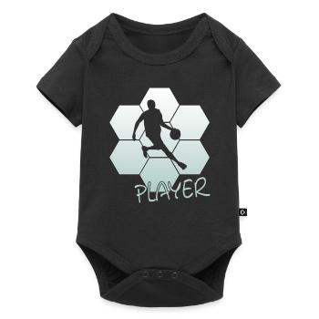 Basketball - Baby Premium Kurzarmbody - Schwarz - Vorne