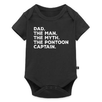 Dad Man Myth Pontoon Captain Funny Pontoon Captain - Body à manches courtes Premium Bébé - noir - Devant