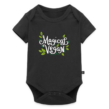 régime alimentaire végétalien Magiques végétaliens végétalien - Body à manches courtes Premium Bébé - noir - Devant