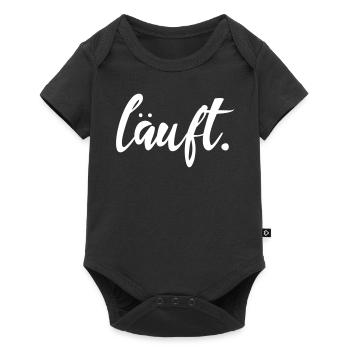 running jogging success motto make running fun - Baby Premium short-sleeve bodysuit - black - Front