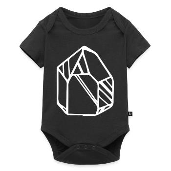 Gem crystal small motif gift idea - Baby Premium short-sleeve bodysuit - black - Front