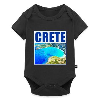 Crete Elafonisi dream beach red sand - Baby Premium short-sleeve bodysuit - black - Front