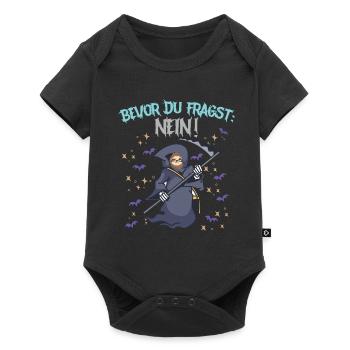 Before you ask: No - Baby Premium short-sleeve bodysuit - black - Front