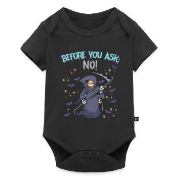 Before you ask: No - Baby Premium short-sleeve bodysuit - black - Front