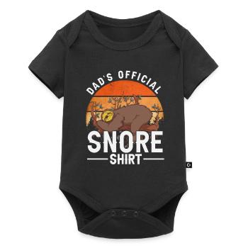 Dads official snore shirt - Baby Premium short-sleeve bodysuit - black - Front