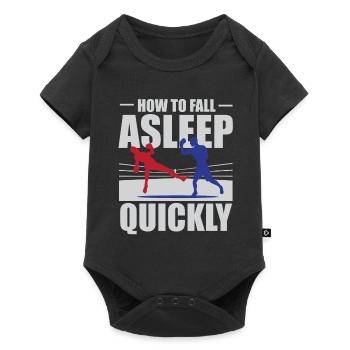 How to fall asleep quickly - Baby Premium short-sleeve bodysuit - black - Front