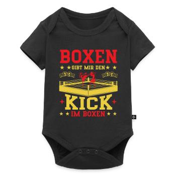 Boxen gibt dir den Kick im Boxen. - Baby Premium Kurzarmbody - Schwarz - Vorne