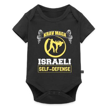 Krav Maga Autodéfense Israélienne - Body à manches courtes Premium Bébé - noir - Devant