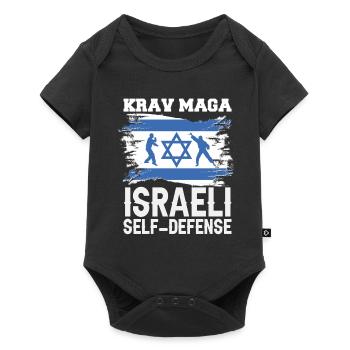 Krav Maga Autodéfense Israélienne - Body à manches courtes Premium Bébé - noir - Devant