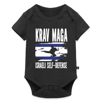 Krav Maga Autodéfense Israélienne - Body à manches courtes Premium Bébé - noir - Devant
