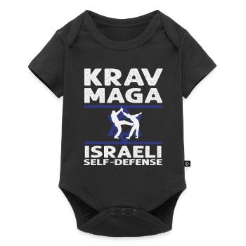 Krav Maga Autodéfense Israélienne - Body à manches courtes Premium Bébé - noir - Devant