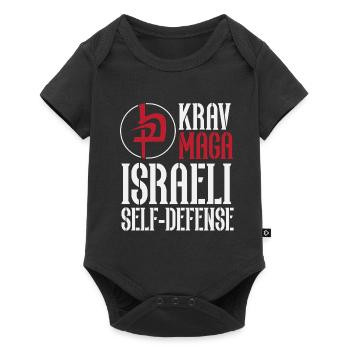 Krav Maga Autodéfense Israélienne - Body à manches courtes Premium Bébé - noir - Devant