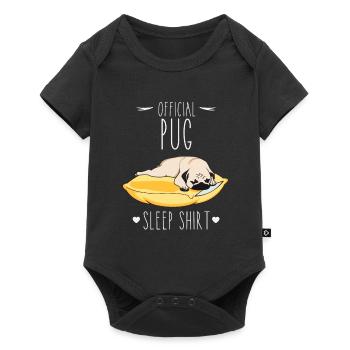 Official Pug Sleep Shirt - Baby Premium short-sleeve bodysuit - black - Front