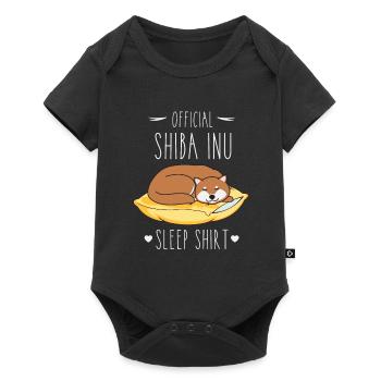 Official Shiba Inu Sleep Shirt - Baby Premium short-sleeve bodysuit - black - Front