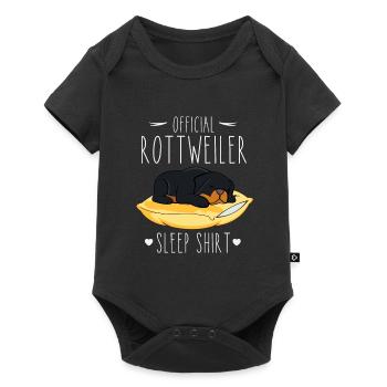 Officer Rottweiler Sleep Shirt - Baby Premium short-sleeve bodysuit - black - Front