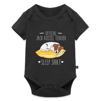 Official Jack Russel Terrier Sleep Shirt - Baby Premium short-sleeve bodysuit - black - Front