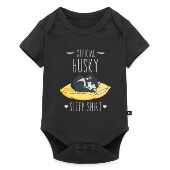 Official Husky Sleep Shirt - Baby Premium short-sleeve bodysuit - black - Front