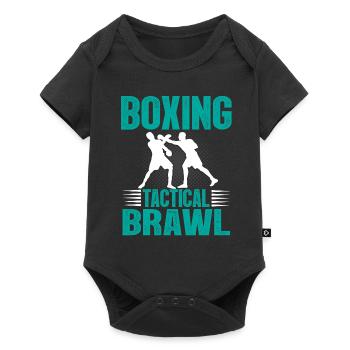 Boxe : Bagarre tactique - Body à manches courtes Premium Bébé - noir - Devant