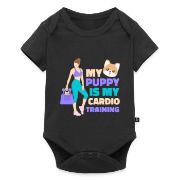 Women's Pumps For Handbags Dog - Baby Premium short-sleeve bodysuit - black - Front