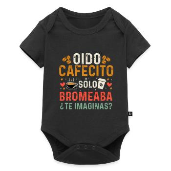 Cafecito Lover Drinking Cafecito Mix Cuban Coffee - Baby Premium short-sleeve bodysuit - black - Front