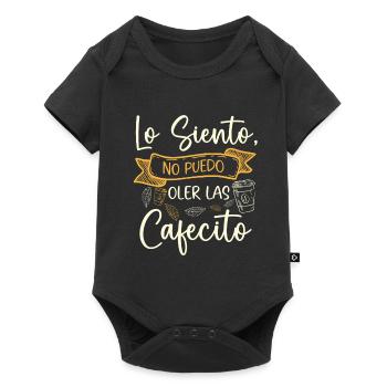 Cafecito Lover Drinking Cafecito Mix Cuban Coffee - Baby Premium short-sleeve bodysuit - black - Front