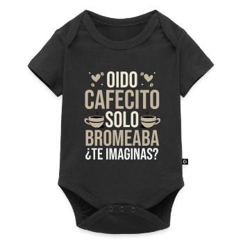 Cafecito Lover Drinking Cafecito Mix Cuban Coffee - Baby Premium short-sleeve bodysuit - black - Front